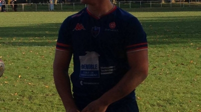 Un essai pour le Grenoblois Lucas Guillermin avec l’équipe de France U17